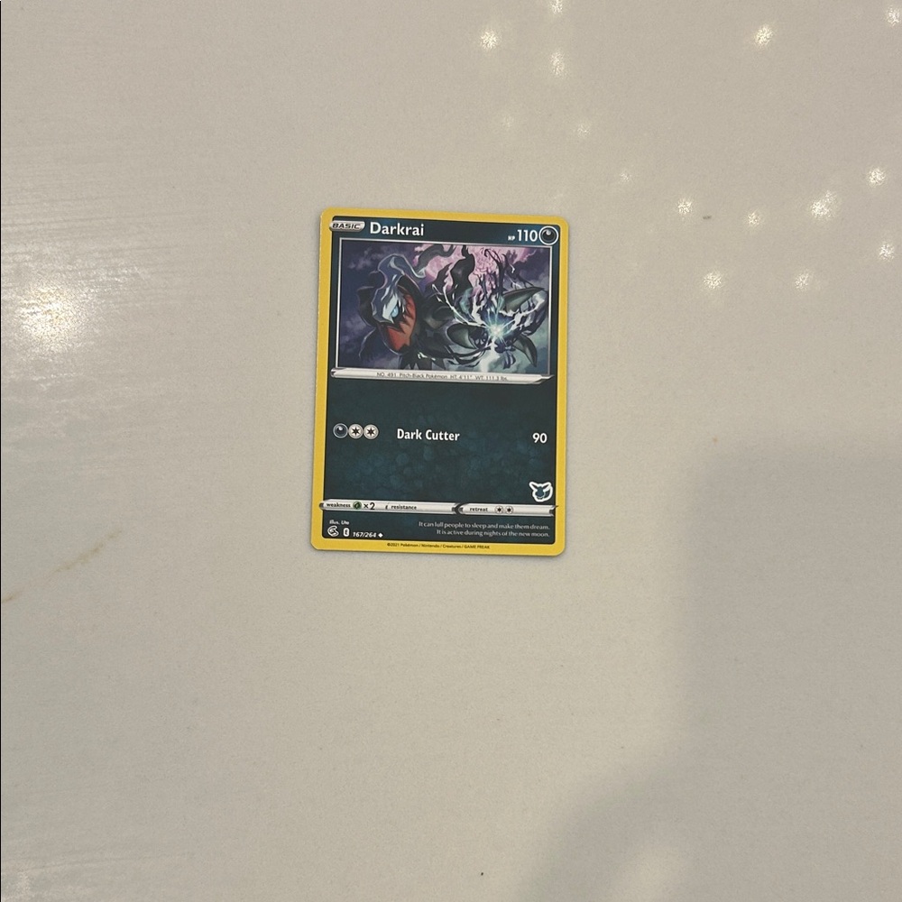 Pokémon Card with Blue and Red Design